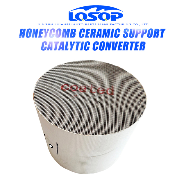 Car Exhaust Factory Price Round Ceramic Honeycomb Substrate Catalyst Carrier