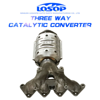 Exhaust Manifold Catalyzing Converter Fit Hyundai Elant 1.6L