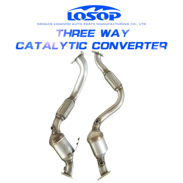 Automotive exhaust system catalytic converter for Volkswagen Touareg 3.6